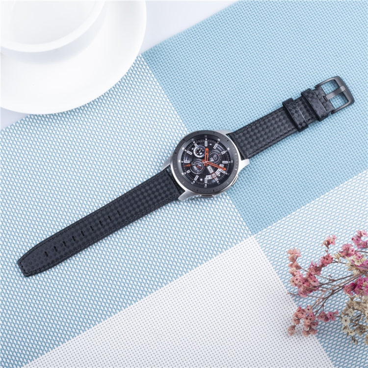22mm For Huawei Watch GT2e GT2 46mm Carbon fiber leather strap