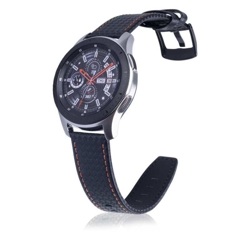 22mm For Huawei Watch GT2e GT2 46mm Carbon fiber leather strap