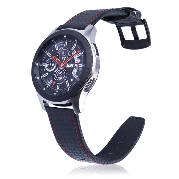 22mm For Huawei Watch GT2e GT2 46mm Carbon fiber leather strap