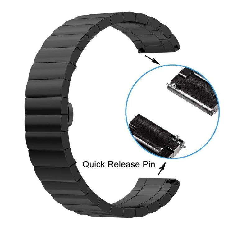22mm For Huawei Watch GT2e / GT2 46mm A Butterfly Clasp Stainless Steel Strap