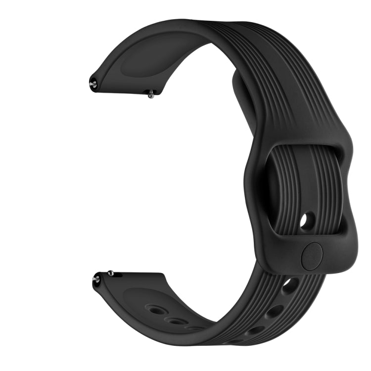 20mm For  Huawei Watch GT2 42mm / Galaxy Watch Active 2 / Huami GTS/GTR 42MM Silicone Strap with Japanese Buckle