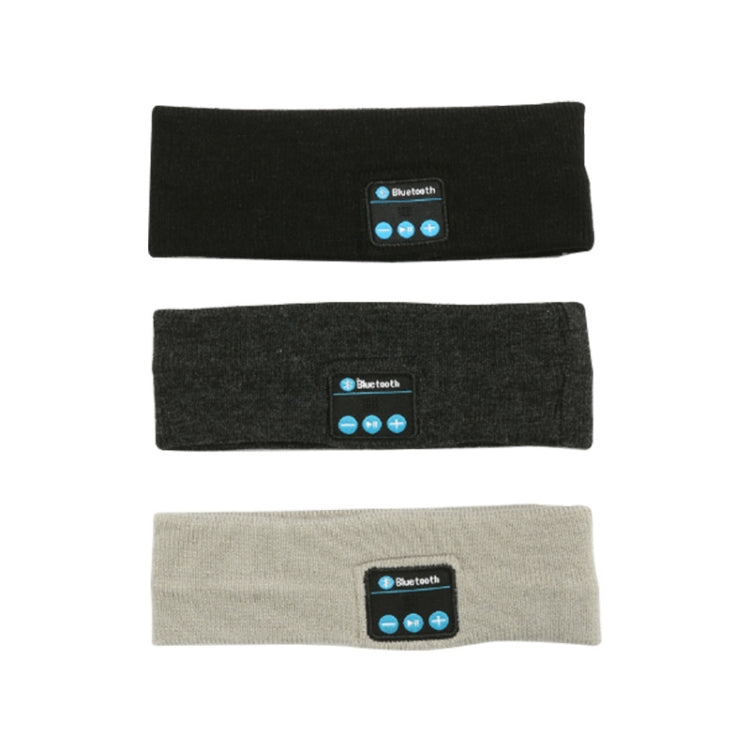 Bluetooth Headset Sports Headband Outdoor Running Yoga Sweat-Absorbent Headscarf, Black, Gray, Dark Gray