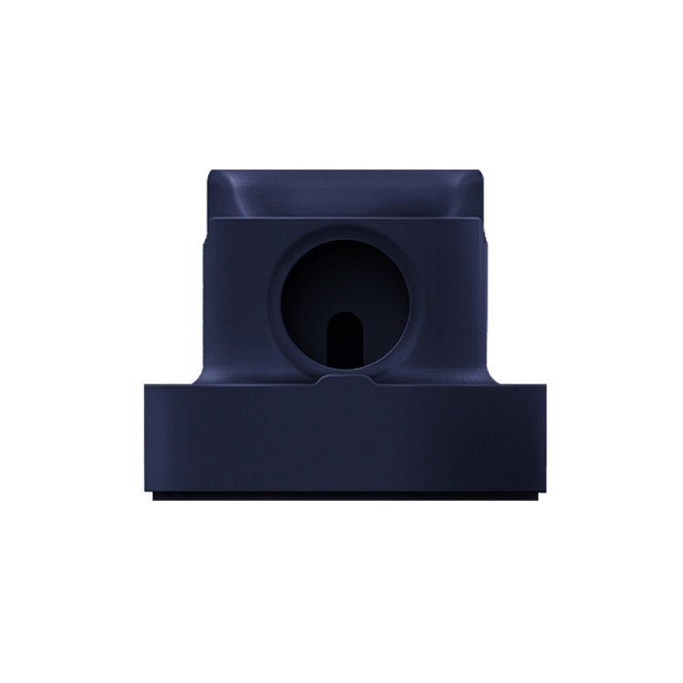 2 In 1 Smart Watch Charging Bracket Desktop Silicone Watch Charging Stand For Apple Watch, Black, White, Pink, Deep Blue, Grey