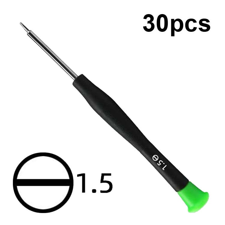 30pcs Color Hat Screw Batch Digital Mobile Phone Clock Maintenance Tool, 1.5 Phillips, 1.5 Straight, 0.8 Five Star, 0.6 Y Shape, T2 Hexagon, T5 Hexagon