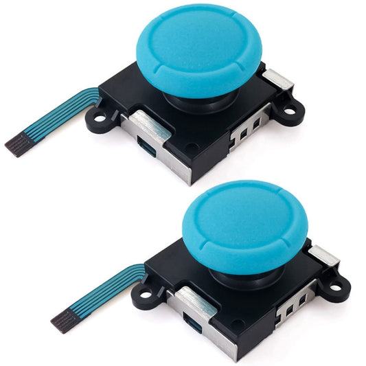 For NS Switch 2pcs 3D Analog Sensor Thumbstick Joystick Left And Right Joystick, Joystick(Blue), Joystick(Black), Joystick(Red)