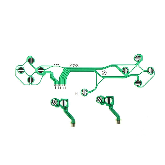 For PS5 V1 Controller 2sets Button Ribbon Circuit Board Conductive Film, Conductive Film(Green)
