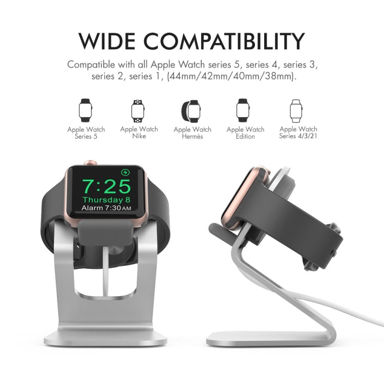 AhaStyle ST03 For Apple Watch Series Aluminum Alloy Stand Base, ST03 (Silver)