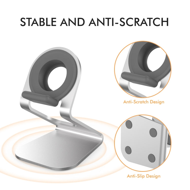 AhaStyle ST03 For Apple Watch Series Aluminum Alloy Stand Base, ST03 (Silver)