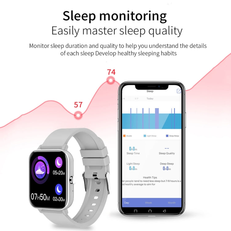 H10 1.69 inch Screen Bluetooth Call Smart Watch, Support Heart Rate/Blood Pressure/Sleep Monitoring, Black, Pink, Yellow, Grey, Blue Net+Silicone, Black Net+Silicone, Pink Net+Silicone, Gold Net+Silicone, Silver Net+Silicone