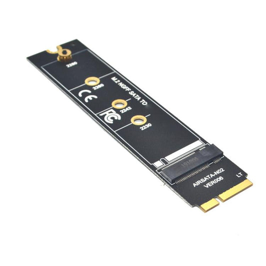 M.2 NGFF SATA To MAC SSD Adapter Riser Card For MacBook Air 2012 A1465 A1466, Long Type, With Screwdriver