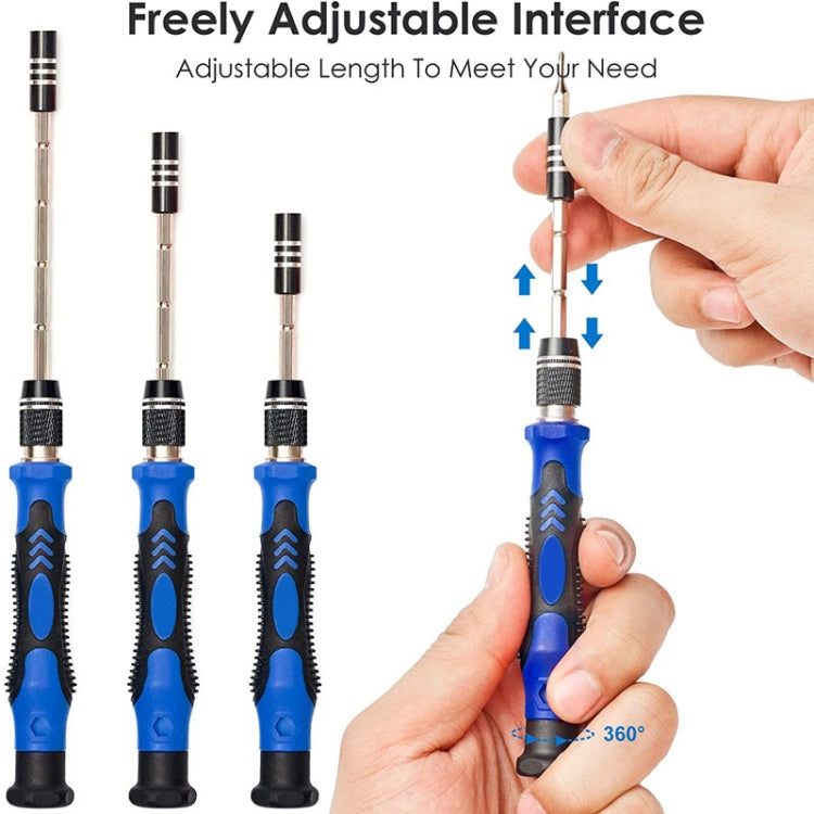 Multipurpose Manual Screwdriver Set Household Cell Phone Computer Repair Tools, 124 In 1