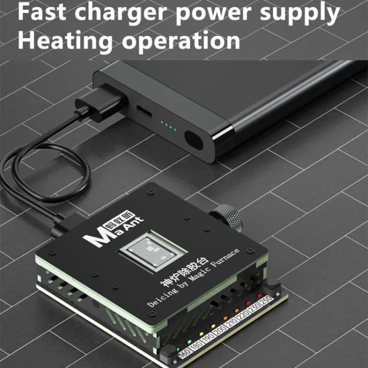 Cell Phone Fixed CPU Font IC Chip Heating Degumming Platform Repair Tool Fixture, Degumming Platform