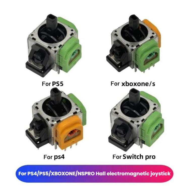 High Precision Adjustable Hall Electromagnetic Joystick IC Rocker Accessories, 2pcs For PS5, 2pcs For PS4, 2pcs For XBOX, 2pcs For NS Pro