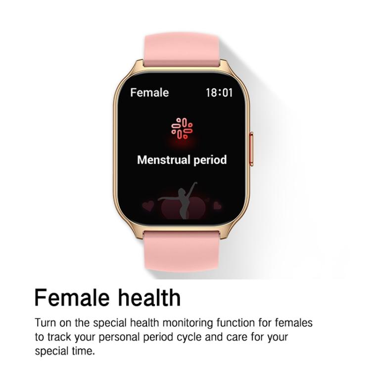 Blood Oxygen / Sleep / Heart Rate Health Monitoring Smart Watch Square Sports Double Strap Watch, Black Steel+Silicone Black, Gold Steel+Silicone Pink
