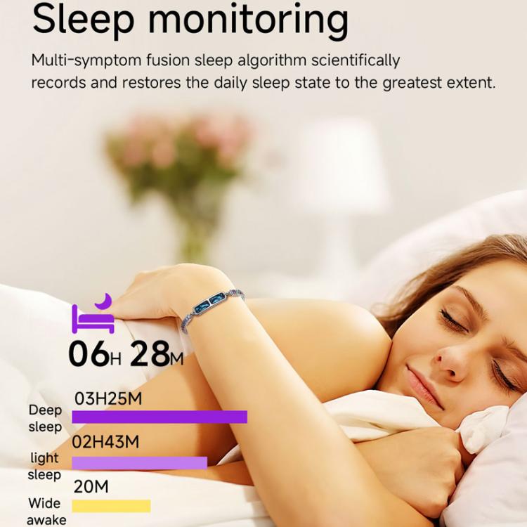 Smart Screenless Bracelet With Heart Rate Monitor Pedometer Sleep Tracker Wristband For Men & Women