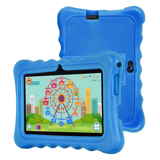 BDF T7 7 inch WiFi Kids Tablet PC with Silicone Case, 2GB+32GB, Android 8.1 MTK6735 Quad Core CPU, US Plug, 4GB+64GB