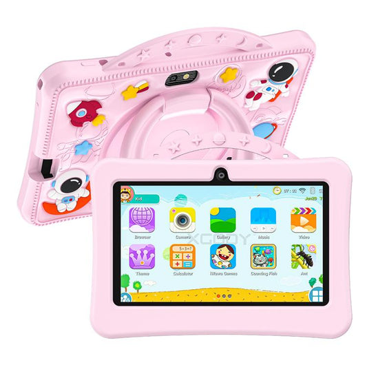 BDF 7 inch WiFi Kids Tablet PC with Portable Astronaut Silicone Case, 1GB+16GB, Android 8.1 MTK6735 Quad Core CPU, US Plug, 3GB+32GB