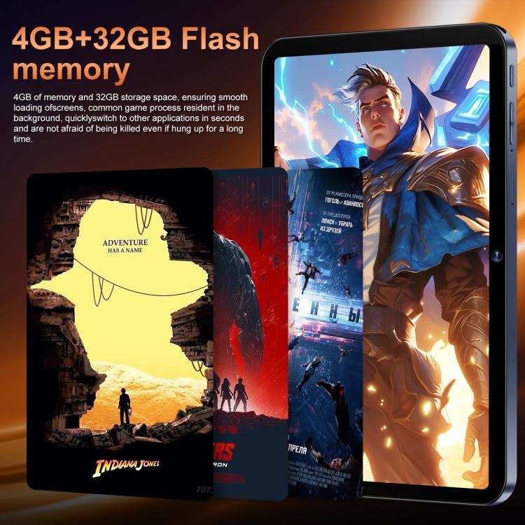 Tab 17 Pro 10.1 inch 4G LTE Tablet PC, 4GB+32GB, Android 10 MTK6755 Octa Core, US Plug, US Plug