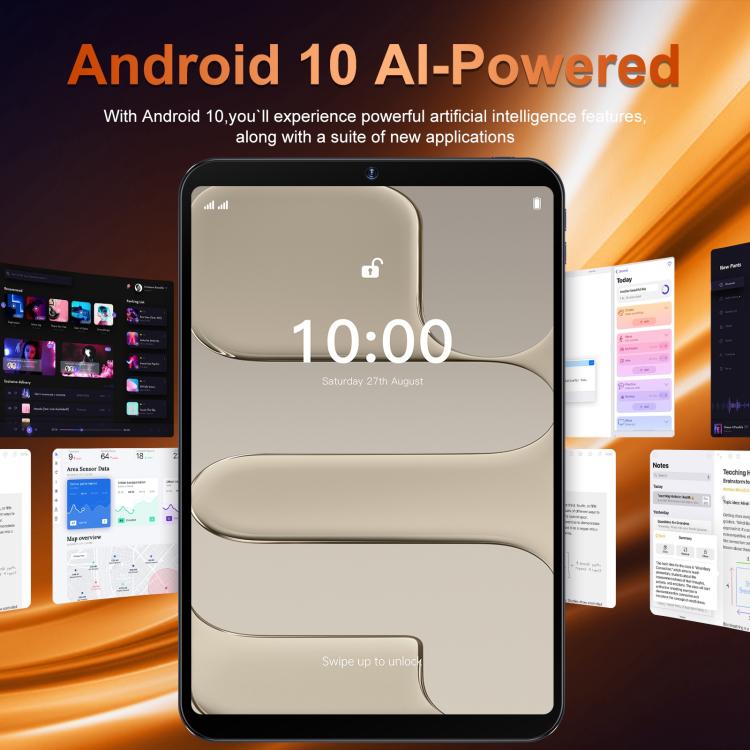 Pab 17 Pro 10.1 inch 4G LTE Tablet PC, 4GB+64GB, Android 10 MTK6755 Octa Core, UK Plug, UK Plug