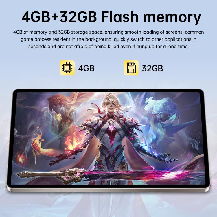 Tab S10 Ultra 10.1 inch 4G LTE Tablet PC, 4GB+32GB, Android 10 MTK6755 Octa Core, US Plug, US Plug